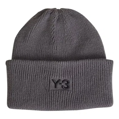 Adidas Originals Adidas Y-3 Classic Knitted Beanie 'granite' In Gray