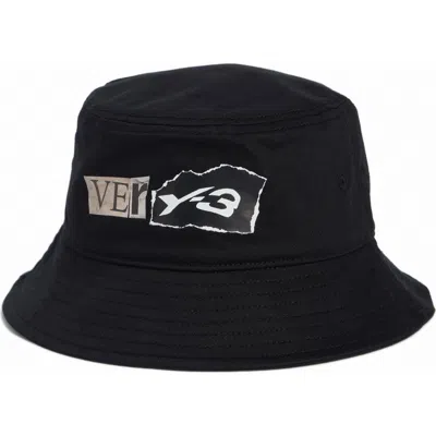 Adidas Originals Adidas Y-3 Cotton Bucket Hat In Black