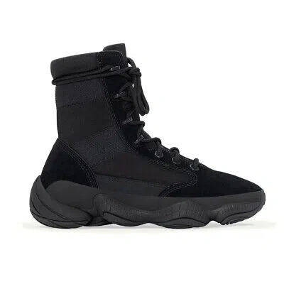 Pre-owned Adidas Originals Adidas Yeezy 500 High Lace Up Mens Black Casual Boots Ig4693