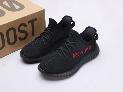 Pre-owned Adidas Originals Adidas Yeezy Boost 350 V2 Bred Cp9652 Black And Red Men's Shoes