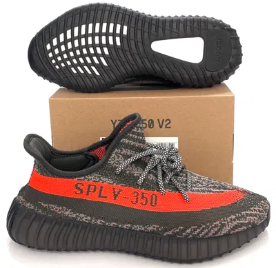 Pre-owned Adidas Originals Adidas Yeezy Boost 350 V2 Carbon Beluga Reflective Hq7045 Men's 9 In Gray