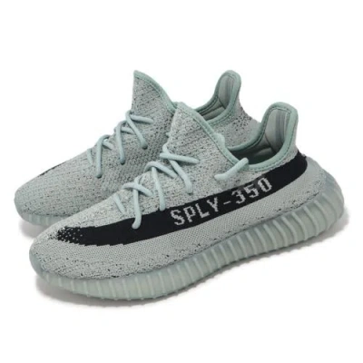 Pre-owned Adidas Originals Adidas Yeezy Boost 350 V2 Salt Core Black Men Unisex Casual Shoes Sneaker Hq2060 In Green
