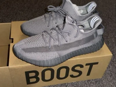 Pre-owned Adidas Originals Adidas Yeezy Boost 350 V2 Steel Grey If3219 Size 12 (in Hand Ships Fast) In Gray