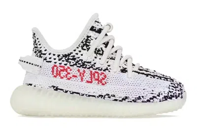 Pre-owned Adidas Originals Babies' Adidas Yeezy Boost 350 V2 Zebra (infants) In White/core Black/red