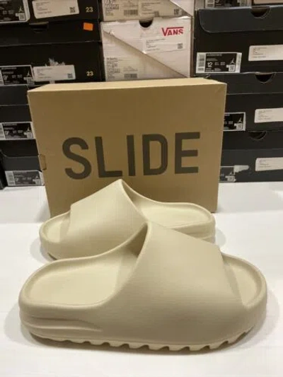 Pre-owned Adidas Originals Adidas Yeezy Slide Sandals Bone Fz5897 Size 11 Brand In Box In White