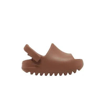 Pre-owned Adidas Originals Adidas Yeezy Slides Infants 'flax' | Tan | Infant Size 8 In Brown