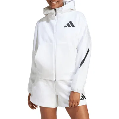 Adidas Originals Adidas Z.n.e. Hoodie In White