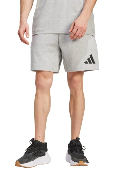 Adidas Originals Adidas Z.n.e. Sweat Shorts In Medium Grey Heather