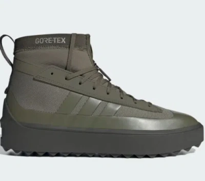 Pre-owned Adidas Originals Adidas Znsored High Gore-tex Waterproof Sneaker-boots Ie9408 Green Size 9.5 In Olive Strata / Olive Strata / Shadow Olive