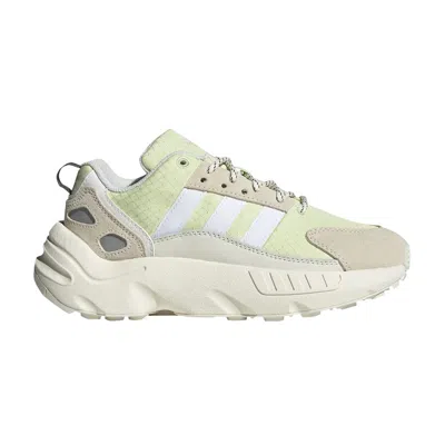 Pre-owned Adidas Originals Adidas Zx 22 J 'white Almost Lime' | Kid's Size 5.5