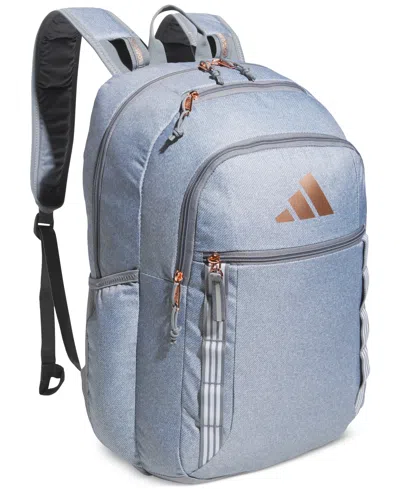 Adidas Originals Adidias Excel 7 Logo Laptop Backpack In Gray