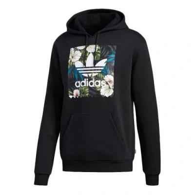Adidas Originals Adifloral Hoody Sweatshirt For Men Black