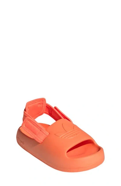 Adidas Originals Kids' Adifoam Adilette Slide Sandal In Solar Red