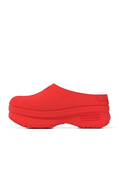 Adidas Originals Adifom Stan Mule In Solar Red & Glow Orange