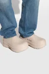 Adidas Originals Taupe Adifom Stan Smith Slip-on Loafers In Pink