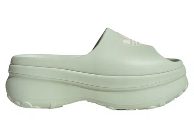 Pre-owned Adidas Originals Adifom Stan Slides (women's) Sneakers In Linen Green/wonder White