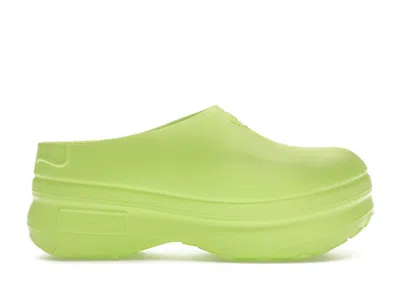 Pre-owned Adidas Originals Adifom Stan Smith Mule (women's) Sneakers In Lucid Lemon/core Black