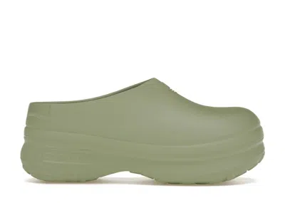 Pre-owned Adidas Originals Adifom Stan Smith Mule (women's) Sneakers In Silver Green/core Black