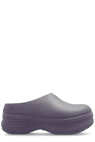 Adidas Originals Adifom Stan Smith Platform Slides In Purple