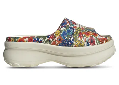 Pre-owned Adidas Originals Adifom Stan Smith Slides Liberty London Floral (women's) Sneakers In Off White