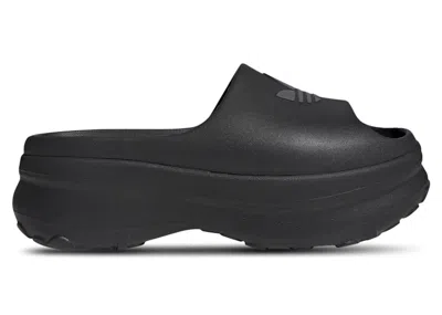 Pre-owned Adidas Originals Adifom Stan Smith Slides (women's) Sneakers In Core Black/grey Six