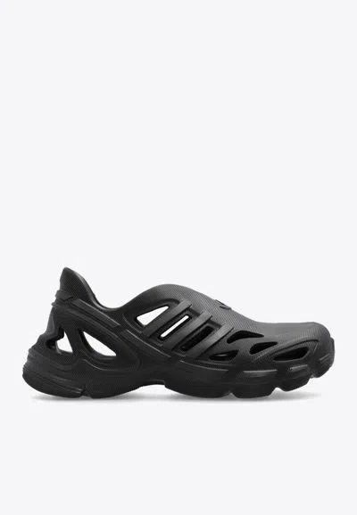 Adidas Originals Perforated-design Slip-on Sneakers In Black
