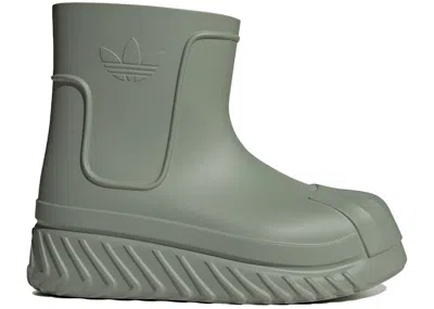 Pre-owned Adidas Originals Adifom Superstar Boot (women's) Sneakers In Silver Green/core Black