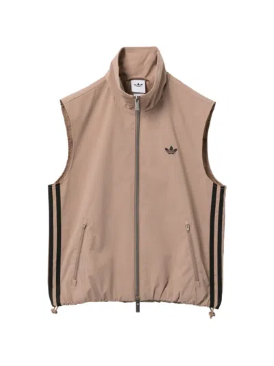 Adidas Originals Adilenium 5.0 Sleeveless Track Top In Brown
