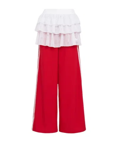 Adidas Originals Adilenium Firebird Track Pants In Red