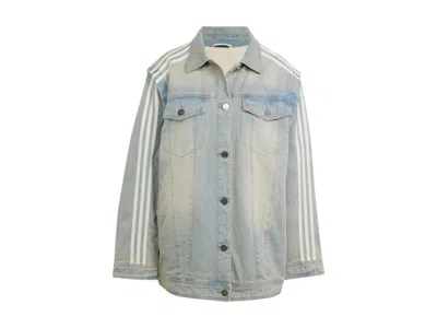 Pre-owned Adidas Originals Adilenium Season 3 Twoinone Denim Shirt Jacket In Light Denim