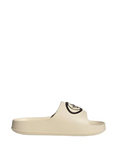 Adidas Originals Adilette 00s Logo-patch Slides In Neutral