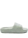 Adidas Originals Adilette 22 Chuncky-sole Slides In Green