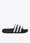 Adidas Originals Adilette 22 Slides In Knurled Eva Rubber In Black