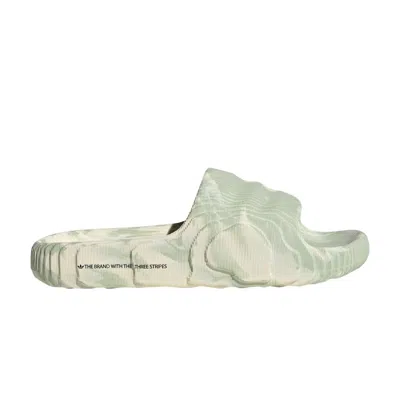 Pre-owned Adidas Originals Adilette 22 Slide 'cream White Linen Green'