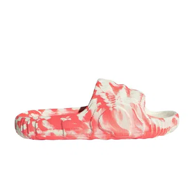 Pre-owned Adidas Originals Adilette 22 Slides 'ivory Solar Red'
