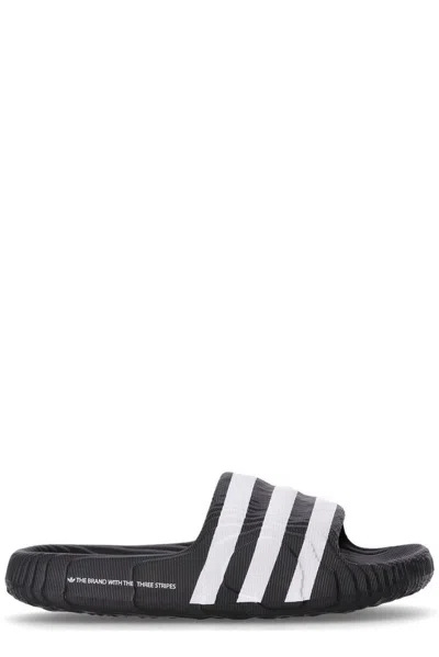 Adidas Originals Adilette 22 Rubber Slides In Black