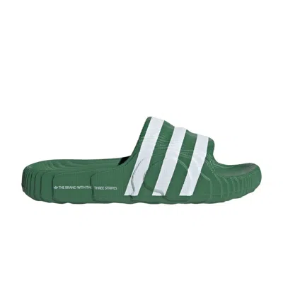 Pre-owned Adidas Originals Adilette 22 Slides 'preloved Green White'