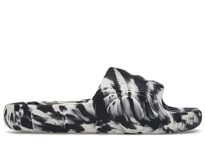 Pre-owned Adidas Originals Adilette 22 Slides Sneakers In Carbon/aluminum