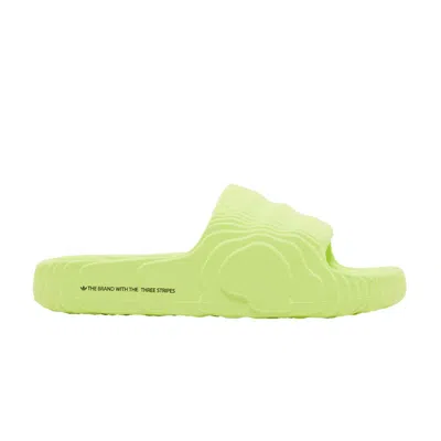 Pre-owned Adidas Originals Adilette 22 Slides 'solar Yellow'