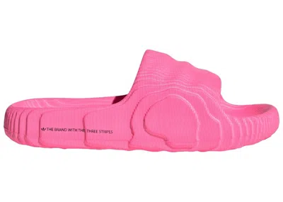 Pre-owned Adidas Originals Adilette 22 Slides (women's) Sneakers In Lucid Pink/core Black