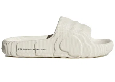 Pre-owned Adidas Originals Adilette 22 Slides (women's) Sneakers In Off White/core Black