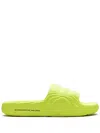 Adidas Originals Adilette 22 "solar Yellow" Slides In Green