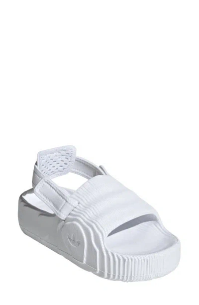 Adidas Originals Adilette 22 Xlg Lifestyle Slingback Sandal In White