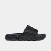 Adidas Originals Mens  Adilette 25 Slides In Core Black/core Black/grey