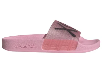 Pre-owned Adidas Originals Adilette André Saraiva Xo Sneakers In Semi Pink Glow/core Black