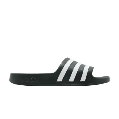 Pre-owned Adidas Originals Adilette Aqua Slides 'legend Ivy' In Green