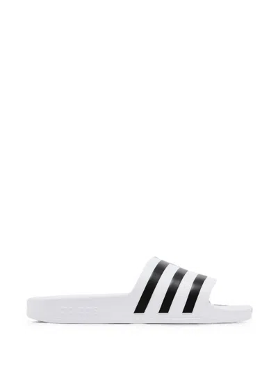 Adidas Originals Adilette Aqua Slides In White