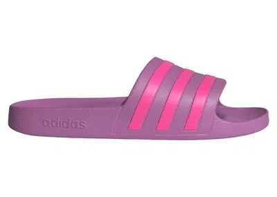 Pre-owned Adidas Originals Adilette Aqua Slides (women's) Sneakers In Preloved Purple/lucid Pink