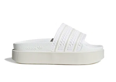 Pre-owned Adidas Originals Adilette Bonega Slides (women's) Sneakers In Cloud White/off White