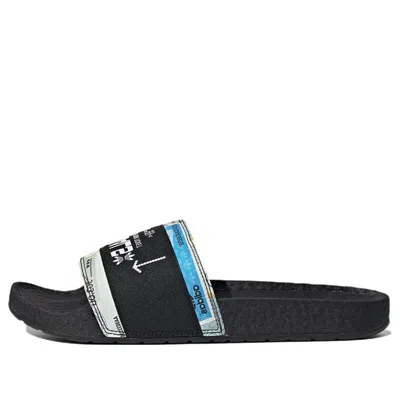 Adidas Originals Adilette Casual Sports Slippers Black White Unisex 'black White'